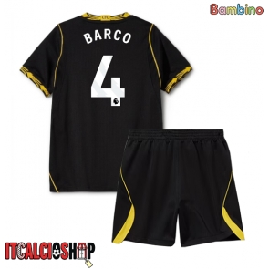 Chelsea Valentin Barco #4 Seconda Maglia Bambino 2026-27 Manica Corta (+ Pantaloni corti)